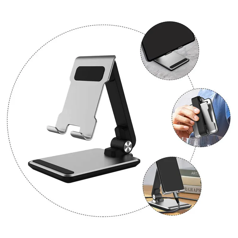 Fashion Aluminum Mobile Phone Stand Universal Foldable Cell Phone Holder For iPhone Ipad