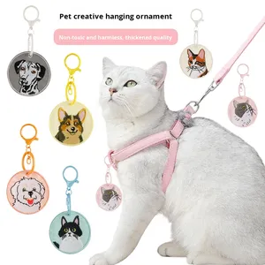 Wholesale New Factory Creative Embroidery Cute Pet Dog Cat Tag Pendant - Product Image 1