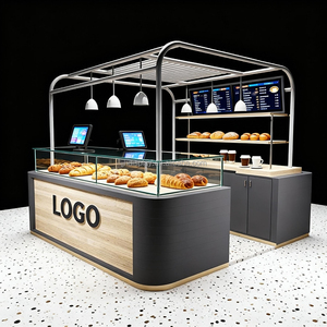 Diseños modernos personalizados Ideas Creative Cafe Display Solution Showcase Tienda popular Quiosco de café de funcionamiento automático para cafetería - Product Image 4