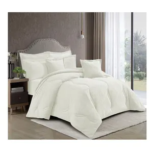 New Customization Factory Price Luxury Quilting Gray fluffy Lightweight best sherpa comforter set with queen king size