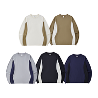 T-shirt de sport à manches longues, séchage rapide, color block, léger, nouvelle collection automne-hiver, décontracté pour la course en extérieur – Vente directe usine