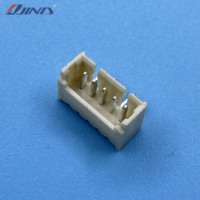 Connecteur JINDA 1.25T-1-5AW 1.25mm 5 broches 90 degrés PCB LED DC Mâle SMT MH 1.25 Wafer Header Wire-to-Board avec placage en étain Beige Coudé