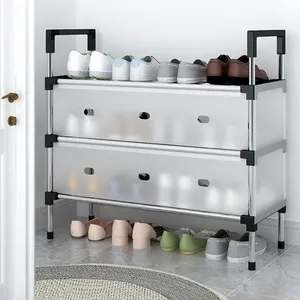 <span class=keywords><strong>Scarpiera</strong></span> Fai-da-Te Antipolvere in Tubi di Acciaio Inox, Multistrato, Economica, Salvaspazio, Resistente <span class=keywords><strong>e</strong></span> Durevole - Product Image 2