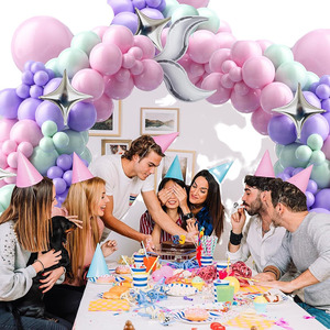 Rosa viola palloncino ghirlanda kit forniture per feste idee ragazze sirena tema decorazione di compleanno per sirenetta idee per feste - Product Image 2