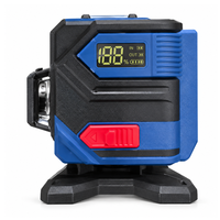 Niveau laser auto-nivelant vert à 12 lignes pour une utilisation en intérieur et en extérieur avec trépied de 1 m