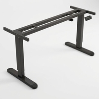 Bureau électrique réglable en hauteur, design fin en forme de I, avec système de levage silencieux, idéal pour l'étude et l'organisation de l'espace intérieur à domicile