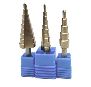 Jeu de forets étagés HSS 2026 - 3 pièces, queue hexagonale 1/4, revêtement titane, acier rapide, pour perçage et découpe de trous métalliques - Product Image 3