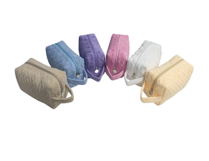 Sac de toilette personnalisé en tissu éponge, pochette de beauté à fermeture éclair, sac à main en tissu éponge pour cadeau - Product Image 2