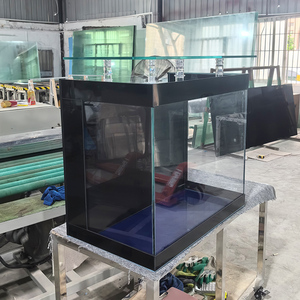 <span class=keywords><strong>75</strong></span>ガロン小型卓上水槽、LEDランプと背面フィルターシステム付き、オフィスや家庭用、植物付き水槽 - Product Image 6