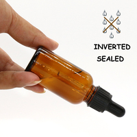 5ml/10ml/15ml/20ml/30ml/50ml/100ml Bernsteinfarbene Glasflaschen mit Tropfer und Siebdruck für Kosmetikprodukte