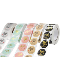 Étiqueteuse logo personnalisé étanche papier autocollant impression rouleau transparent feuille d'or étiquette autocollante