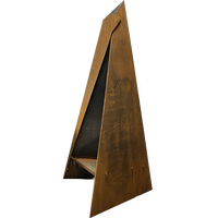 Poêle à bois en acier corten antirouille pour le camping en plein air, foyer métallique de 120 cm