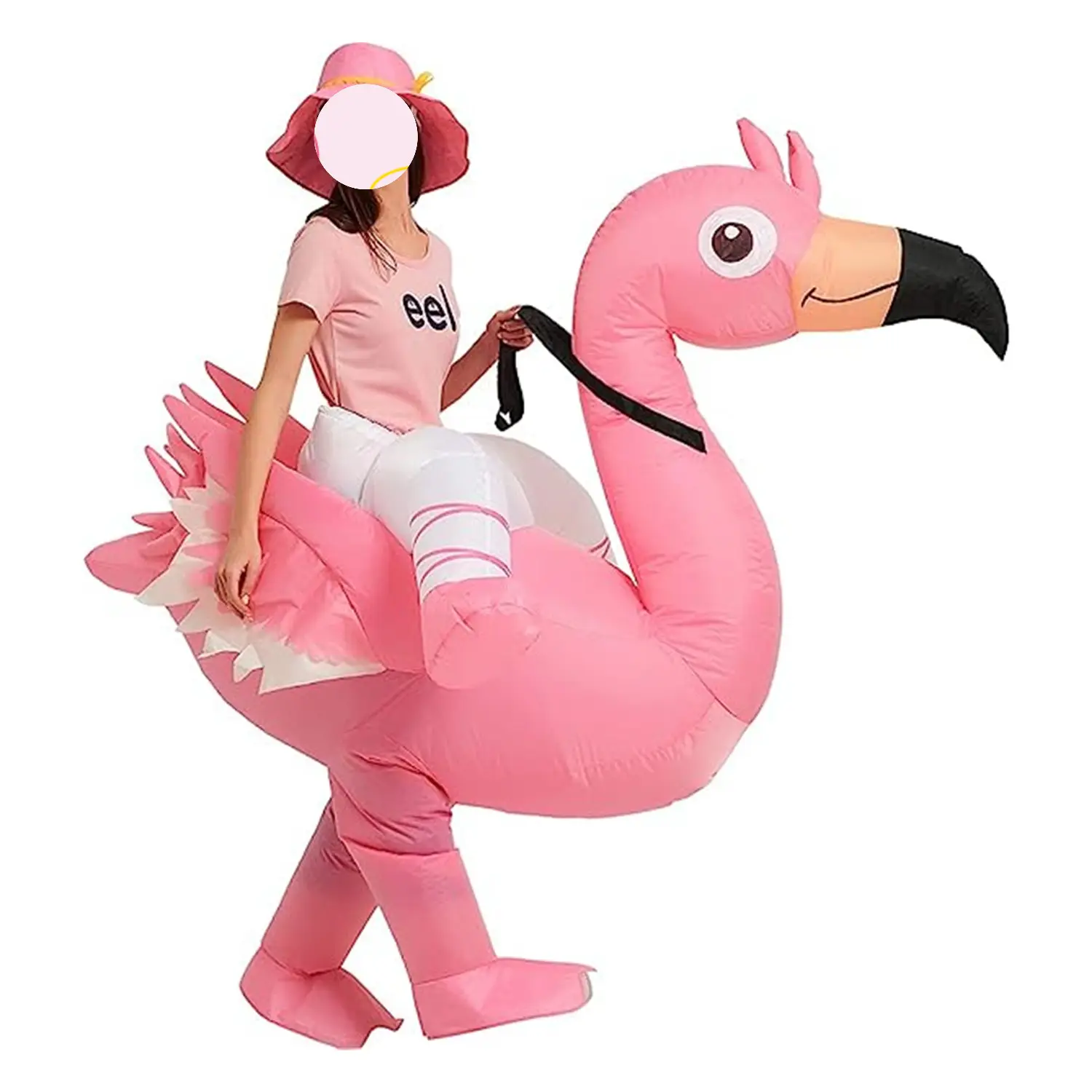Хэллоуин дисфраз надувной маскарадный костюм талисман Забавный праздничный надувной фламинго талисман мультипликационный персонаж