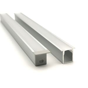 Profilés en <span class=keywords><strong>aluminium</strong></span> linéaires encastrés YG F-008, profil LED lumineux, fente de 12*15 mm, diffuseur de canal pour éclairage de placard et de plafond - Product Image 1