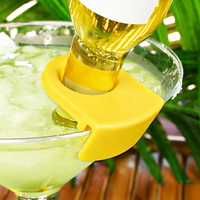 Clip pour bouteille de bière en plastique de qualité alimentaire avec logo personnalisé, support pour verre à cocktail, clip pour verre à margarita pour utilisation en bar