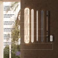 Applique murale en marbre espagnol, tout en cuivre, LED E27, lumière chaude, pour chambre à coucher, salon, éclairage d'ambiance