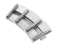 Grille de drainage linéaire flexible en acier galvanisé courbé sur mesure pour sols de forme spéciale