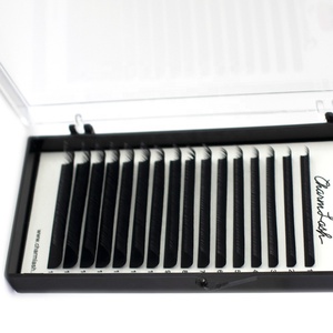 Eyelash Extensions Custom Curl 0.06mm 0.07mm Thickness 15-20mm Easy Fan <b>Lashes</b> Light Healthy Glue <b>Adhesive</b> Korean Material - Product Image 2