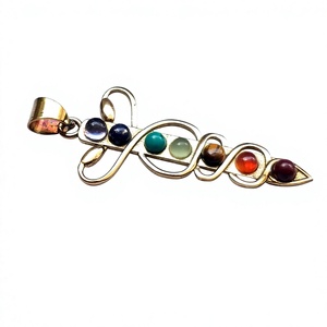 จักระสร้อยคอ7จักระหินจี้สร้อยคอของขวัญวันเกิดวันคริสต์มาส - Product Image 3