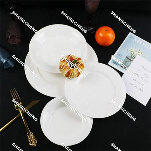 Bán Buôn 24 Pcs Tốt Xương Trung Quốc Lúa Mì Tai Đồng Bằng Màu Trắng Thiết Kế Đồ Ăn Đặt Thấp Moq Và Giá Rẻ Giá Đường Sơn Nhà Máy Bộ Đồ Ăn - Product Image 3