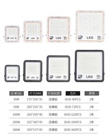 Le réflecteur extérieur de stade de jardin de vente chaude a mené le lumen élevé mené par lumière d'inondation imperméable IP67 30w 50w 100w 200w 300w