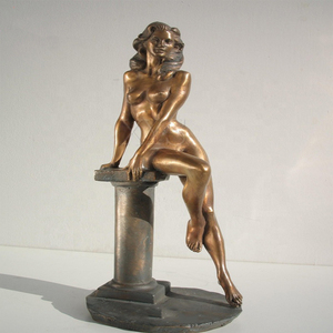 Escultura Femenina Desnuda de Bronce de Tamaño Real, Diseño Personalizado, Técnica de Fundición 3D, Modelo de Artista Antiguo - Product Image 2