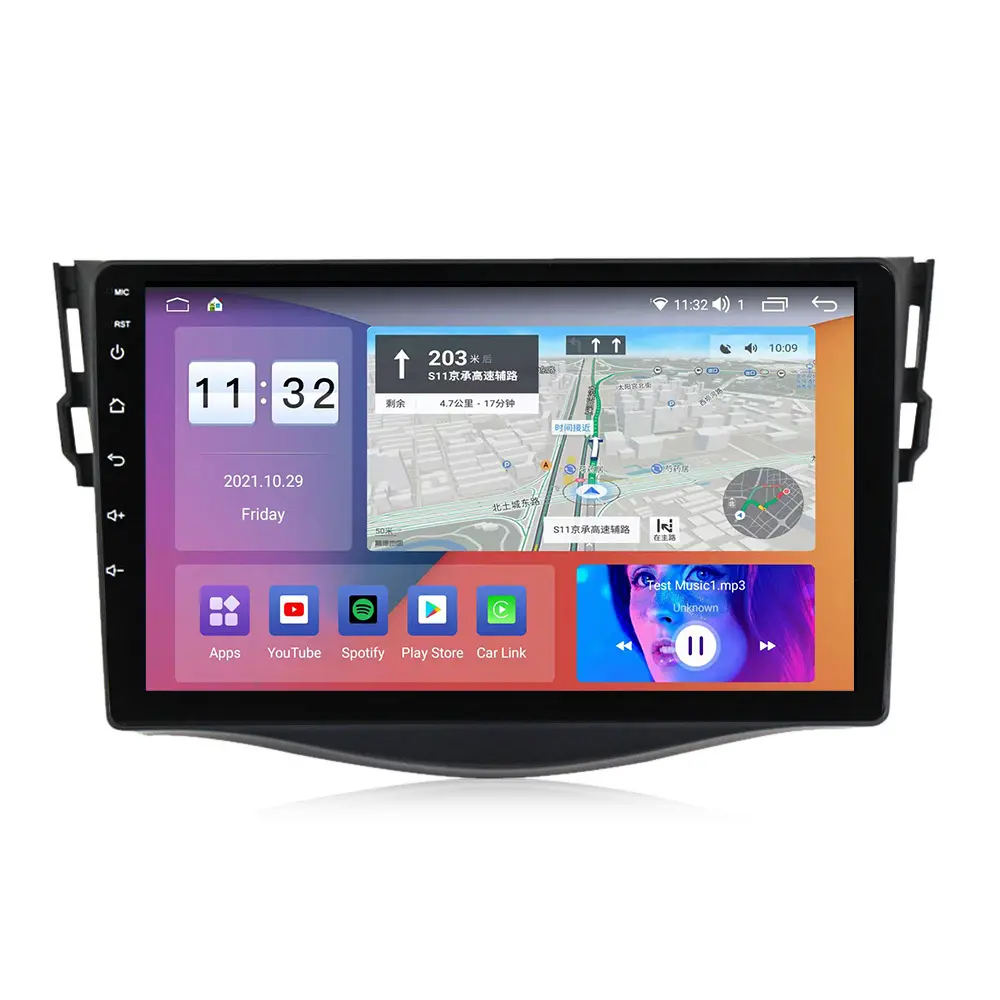 7862 6G + 128G QLED 4G LTE Car-play Android 10 Rádio para Carro para Toyota RAV4 RAV 4 2005-2013 GPS 5G Android estéreo automático