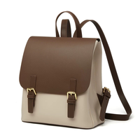 Sac à dos de luxe mini imperméable pliable en cuir PU avec bandoulière arquée, plusieurs couleurs, sac femme, sac à dos scolaire