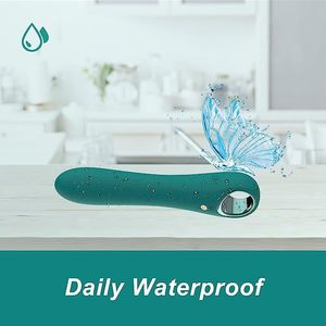 Vibrateur G-Spot Jouets sexuels pour adultes, Tuitionua Dildos en silicone souple de 7 pouces 10 vibrations pour la stimulation clitoridienne, vaginale et <span class=keywords><strong>des</strong></span> mamelons - Product Image 5
