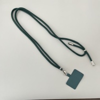 Étui de téléphone tendance sans marque avec cordon tour de cou, compatible, style chaîne, sans trou, sangle réglable, porte-badge