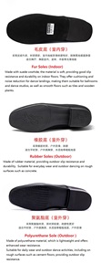 Zapatos de Baile Latino para Hombre con Parte Superior de Microfibra Transpirable, Forro de Algodón, Suela Suave, Suela de Poliuretano/Goma/Camuflaje para Baile - Product Image 6