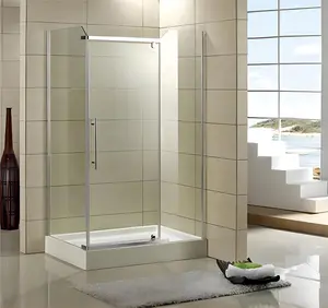 Оптовая продажа, прямоугольная рама, двойная раздвижная стеклянная дверь, полностью закрытая душевая кабина для ванной комнаты