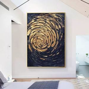 Handmade Hiện Đại Tường Nghệ Thuật Hình Ảnh Trừu Tượng 100% Tranh Sơn Dầu Trên 3D Dày Kết Cấu Vải Cho Khách Sạn Trang Trí Nội Thất - Product Image 4