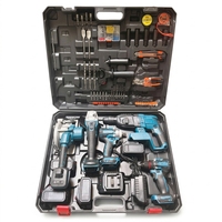 Ensemble d'outils avec perceuse sans fil 21V et clé à chocs SANJIANG, 6 pièces, coffret rigide, garantie 1 an, OEM pour usage domestique et professionnel