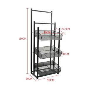 Estante de paraguas de almacenamiento comercial personalizado Exhibición de paraguas extraíble conveniente de hierro - Product Image 5