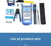 Câble optique, équipement de fibre optique, machine à souder FTTH, connecteur SC, outils de connexion à froid, puissancemètre optique, stylo à lumière rouge
