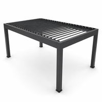Kits de toiture en aluminium HESIWEI pour jardin, couverture de patio, gazebo, auvent à toit à lamelles, pergola extérieure
