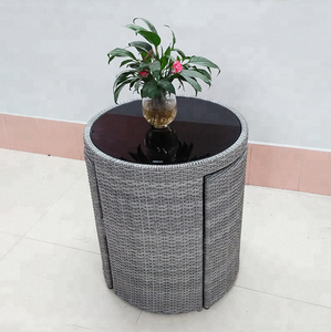 Juego de mesa de café de ratán para jardín, <span class=keywords><strong>muebles</strong></span> de exterior únicos para cafetería - Product Image 2
