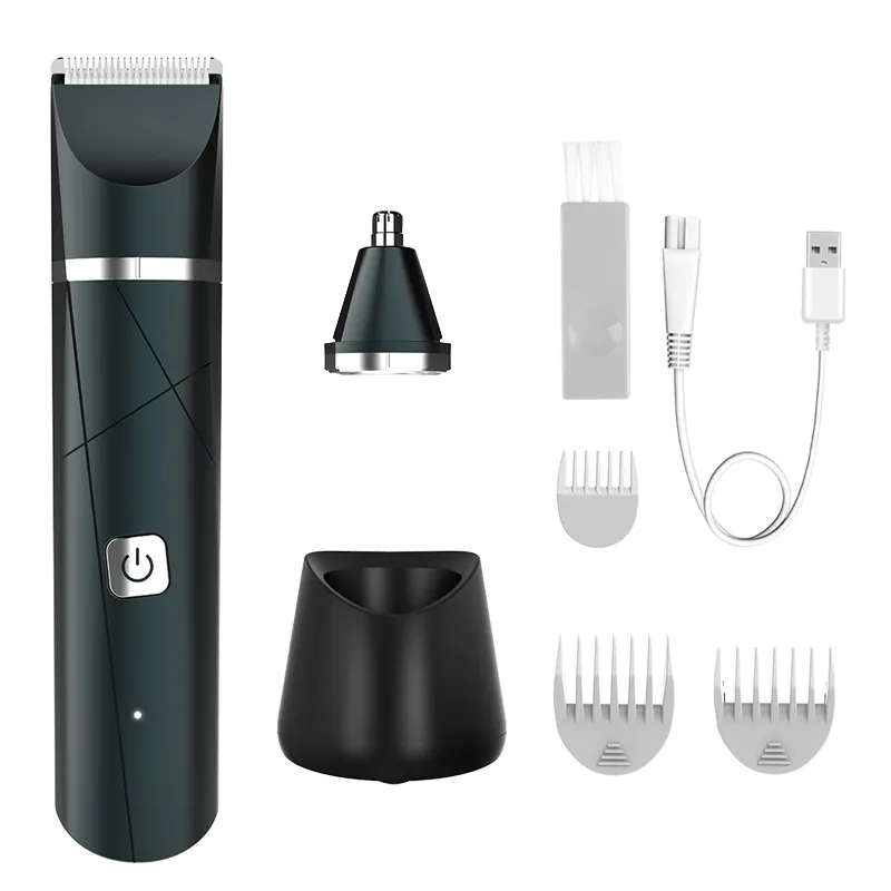 Unibono 2 In 1 Grooming Set Cordless Electric Hair clipper rechargeable electric Nose Trimmer for Men with Base