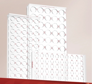 有机玻璃样品瓶架 (2/3/5/10/12/15毫升，50孔) - Product Image 1