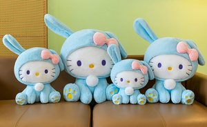 Thiết Kế Mới Dễ Thương Kitty Sang Trọng Búp Bê Mặc Quần Áo Như Bunny Đồ Chơi Nhồi Bông Mèo Vải Búp Bê Gối Xin Chào Mèo Nhồi Bông Đồ Chơi Nhà Sản Xuất Quà Tặng - Product Image 5