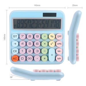 เครื่องคิดเลขตั้งโต๊ะ12หลักเครื่องคิดเลขพลังงานคู่แบตเตอรี่พลังงานแสงอาทิตย์เครื่องคิดเลขอิเล็กทรอนิกส์เดสก์ท็อปออฟฟิศ - Product Image 5