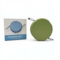 Kit de rangement rotatif pour câbles de charge rapide, style automatique, en plastique, pour cartes cadeaux de Noël, avec logo personnalisable