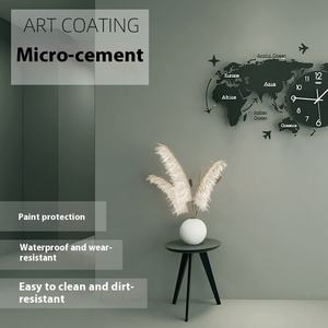 Pintura <span class=keywords><strong>de</strong></span> <span class=keywords><strong>pared</strong></span> <span class=keywords><strong>de</strong></span> fondo <span class=keywords><strong>de</strong></span> lujo estilo Wabi-Sabi arte <span class=keywords><strong>de</strong></span> microcemento gris claro cepillo <span class=keywords><strong>de</strong></span> revestimiento integrado Industrial <span class=keywords><strong>barniz</strong></span> líquido - Product Image 2