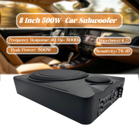 Subwoofer Mobil Aktif 120W RMS 8 Inch Full Aluminium Underseat Langsung dari Pabrik dengan Tweeter Terintegrasi