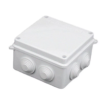 Caja de Protección Impermeable para CCTV de ABS, Caja Eléctrica Resistente a la Intemperie para Gestión de Cables de Cámaras de Seguridad en Interiores y Exteriores