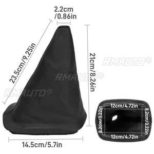 PU Leather <b>Gear</b> Shift <b>Knob</b> Gaiter Boot Cover for Skoda/Octavia 1997-2017 Fabia 1 MKI 2000-2008 - Product Image 4