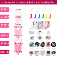 Calcetines Antideslizantes para Ballet, Pilates y Yoga, de Algodón para Mujer, con Logotipo Personalizado, Empaque Individual y Alta Calidad al por Mayor