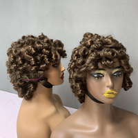 Perruque Vrai Cheveux Cheveux Indiens, Perruques de cheveux humains vierges, Sdd Perruques de cheveux humains Bob naturels avec frange