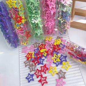 100 Piezas de Pinzas para el Cabello con Forma de Estrella para Niñas, Accesorio para el Cabello Infantil, Pinza para Flequillo con Forma de Estrella de Cinco Puntas para Bebés - Product Image 3